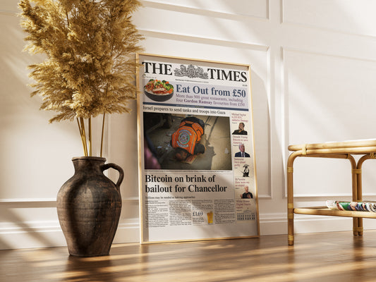 Jul 19 2025 – The Times Bitcoin Poster A2