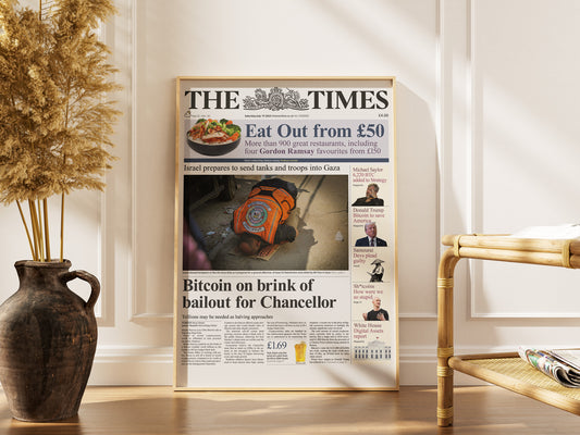 Jul 19 2025 – The Times Bitcoin Poster A2