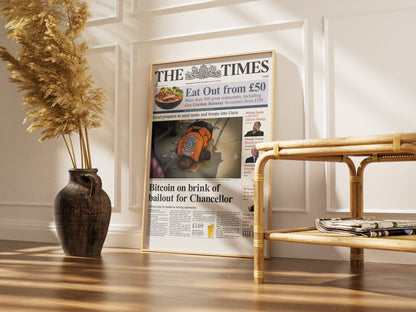 Jul 19 2025 – The Times Bitcoin Poster A2